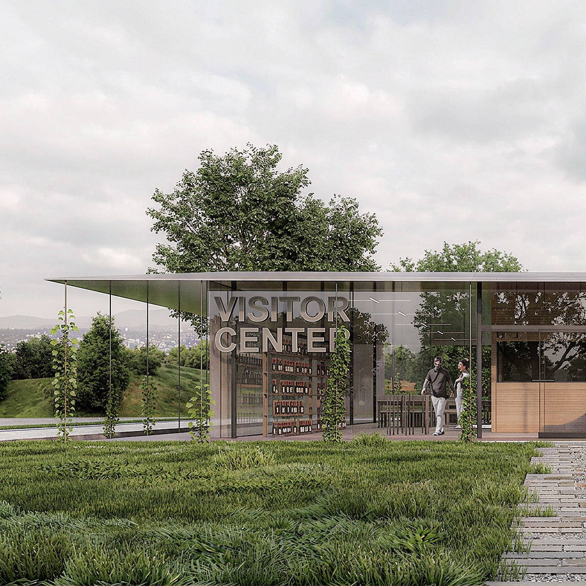 ვიზიტორთა ცენტრი შატო მუხრანში - Werkraum architecture project
